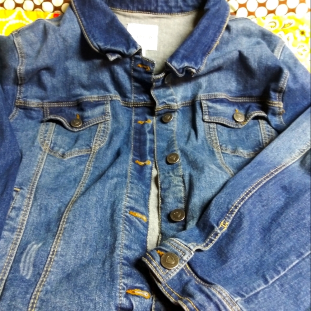 Womens Plus Torrid Trucker Denim Jacket